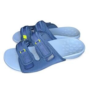 Vionic Sarah Slide comfort cushioned  slip on Sandals Blue women's size 6.5